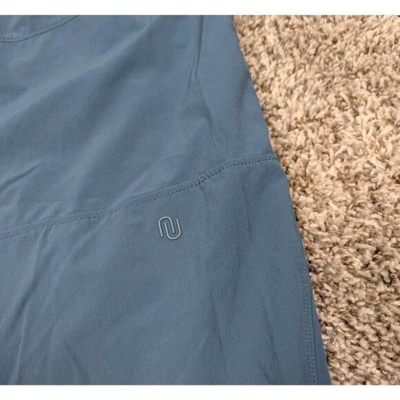 Nuuds Pants Women's Medium Green Drawstring Elastic Waist Athletic Gym Nylon - Picture 3 of 8